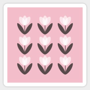 Tulip Field in Petal Pink by Suzie London Sticker